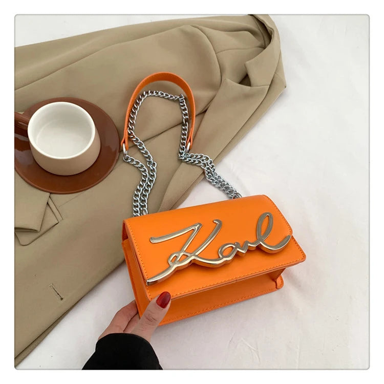 This Year's Popular Bags for Women New Fashion Letter Trend Shoulder Bag Ins Women's Crossbody Small Square Bag Наклонная Сумка - reetell