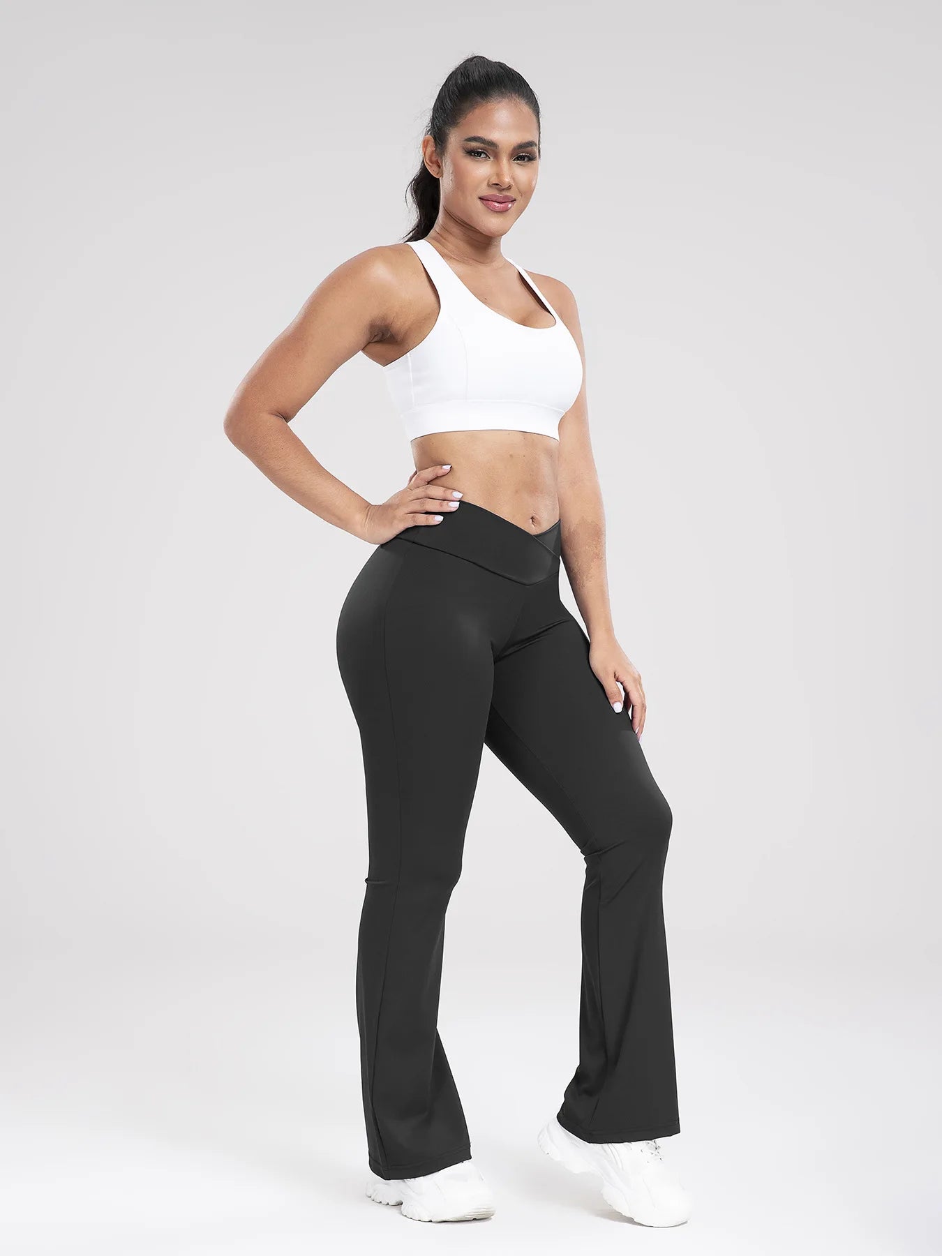 Cross waist casual seamless yoga pants women Sportswear gym long trousers fitness sport clothes ladies Sporty leggings Female - reetell