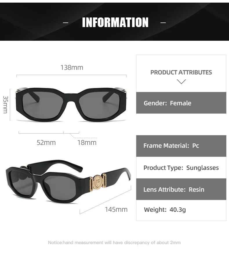 Small Rectangle Sunglasses Men Women Square Sun Glasses Travel Shades Vintage Retro UV400 Lunette Soleil Femme Gafas De Sol - reetell