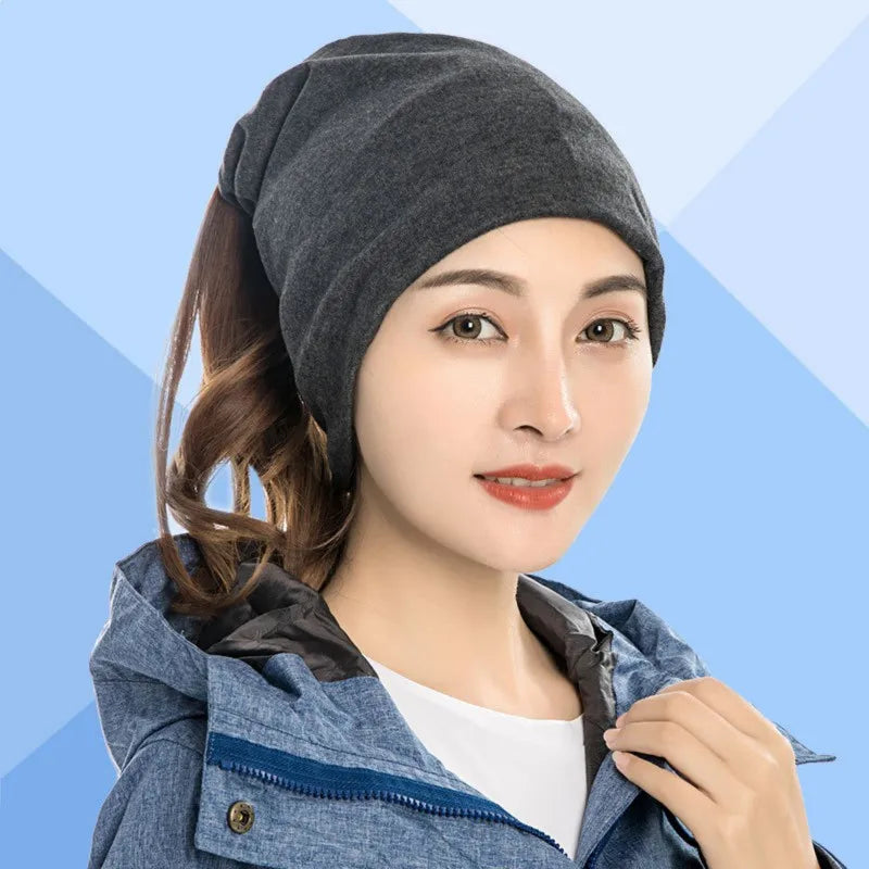 Winter Polar Fleece Man Women Scarf Ring Trendy Neck Warmer Comfy Scarf Ski Motorbike Mask Warm Hat - reetell