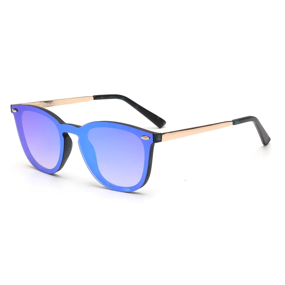 JIM Trendy Rimless Mirrored Sunglasses Reflective Sun Glasses for Women Men UV400 - reetell