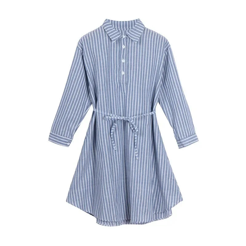 Striped Dress Lining  for Pregnant Maternity Women Clothes Breastfeeding   Pregnancy Long Sleeve