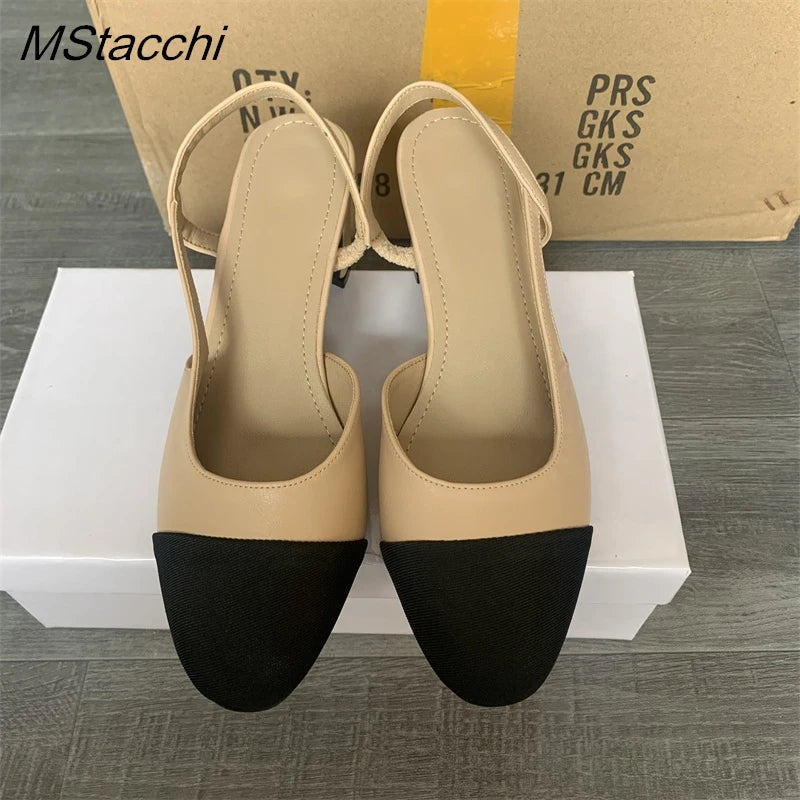 All-match Flat Shoes Women Sandals Non-Slip Soft Leisure Shoes Mixed Colors Comfort Low Heel Femme Thick Bottom Designer Shoes - reetell