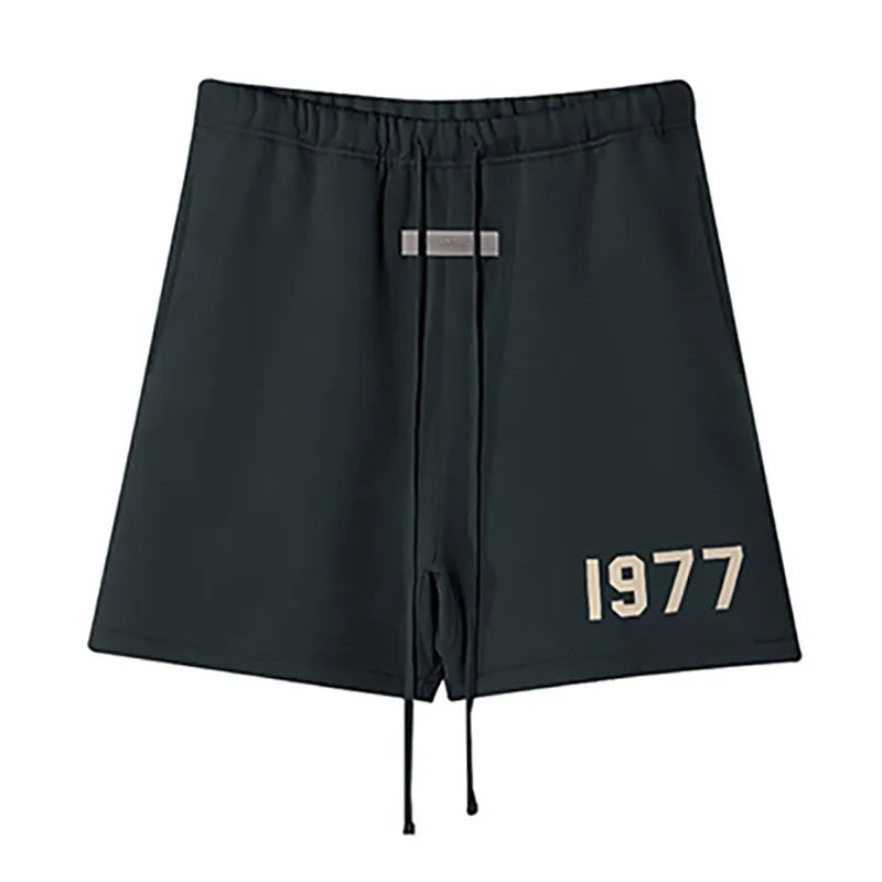 Men's 1977 Summer Streetwear Basketball Casual Cotton Shorts Gym Fitness Sports Running Workout Jogger Short Pants Sweatpants - reetell