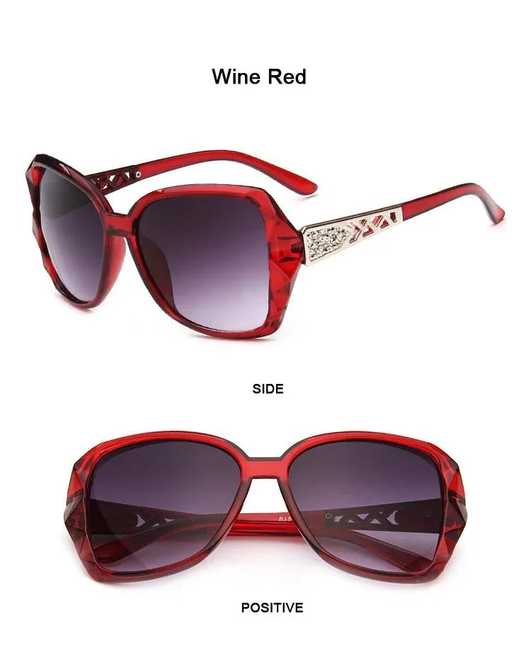 Fashion Square Sunglasses Women Luxury Brand Big Purple Sun Glasses Female Mirror Shades Ladies Oculos De Sol Feminino