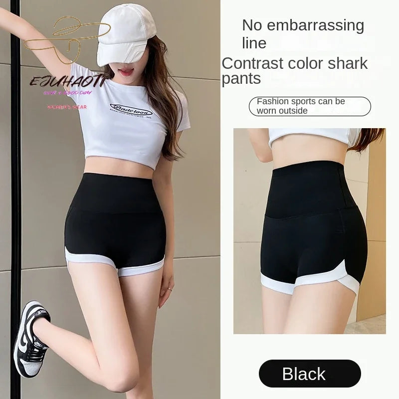 Women's Shorts Shark Pants Summer Fashion Safety Pants Hip Lift Outwear Fit Suitable for Sports Underlay Yoga Fitness Running - reetell