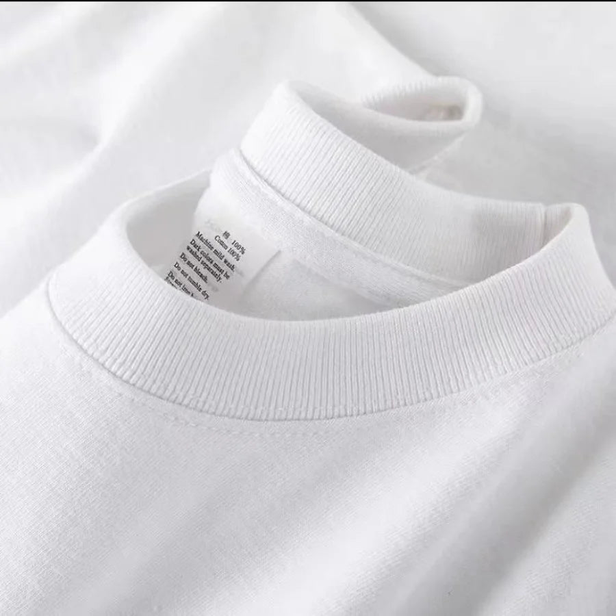 100% Cotton T-shirt Men Women Solid Color O Neck Short-sleeved Tops Summer Korean Loose Half-sleeve T Shirt Unisex M-4XL - reetell