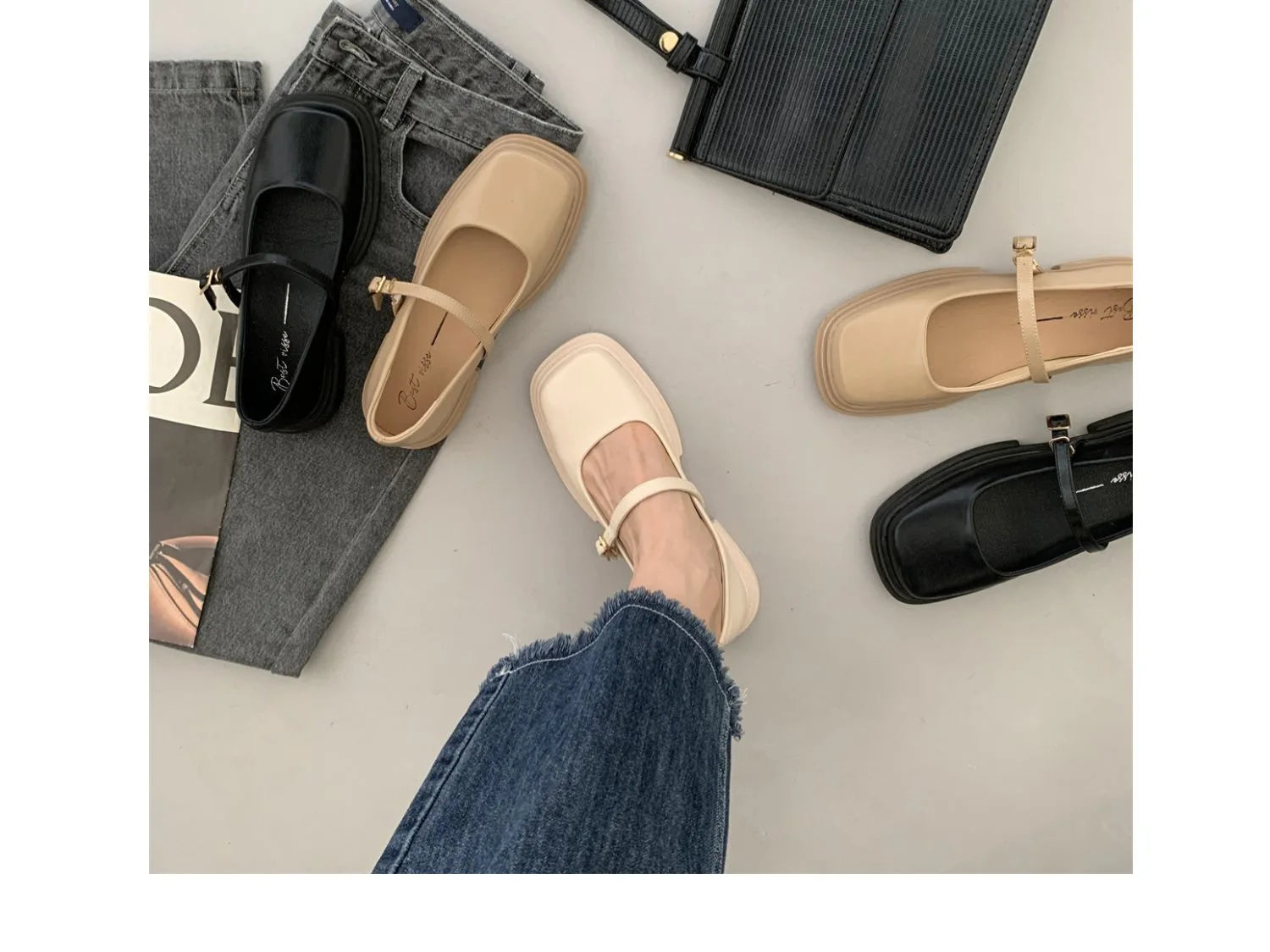 Soft Soles Women Shoe Comfortable Japanese Thick Soled Leather Shoes Women Spring Autumn New 2024 British Style Shoes for Women - reetell