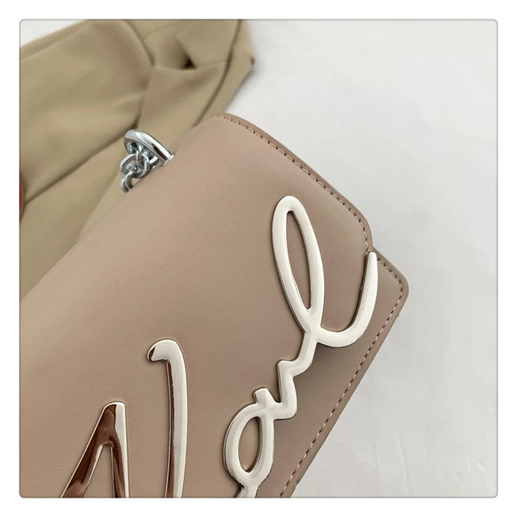 This Year's Popular Bags for Women New Fashion Letter Trend Shoulder Bag Ins Women's Crossbody Small Square Bag Наклонная Сумка - reetell