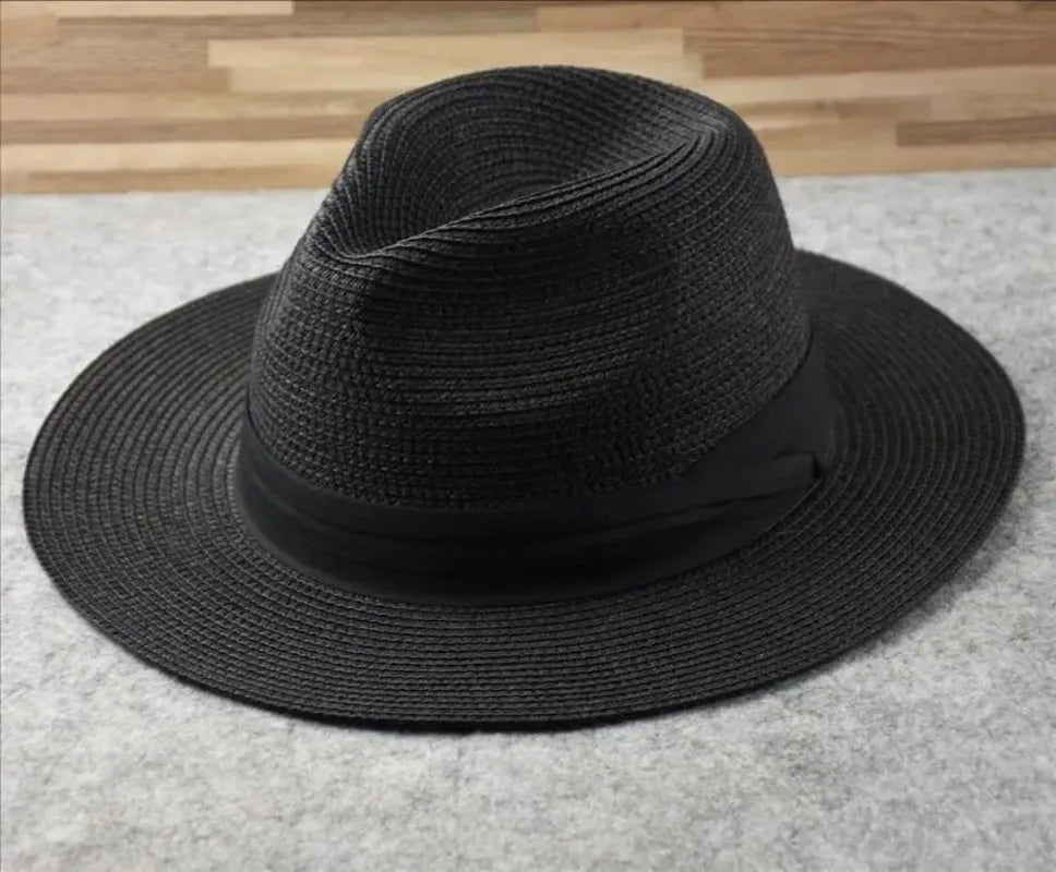 Large Size XL61-64cm Panama Hats Men Women Beach Wide Brim Straw Hat Lady Summer Sun Hats Plus Size Fedora Hat 55-57cm 58-60cm