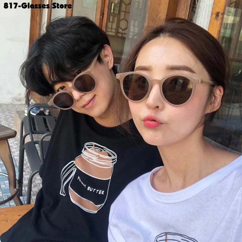 2024 New Vintage Women's Sunglasses  Fashion Trendy Small Round Frame Driving Eyewear очки солнечные женские - reetell