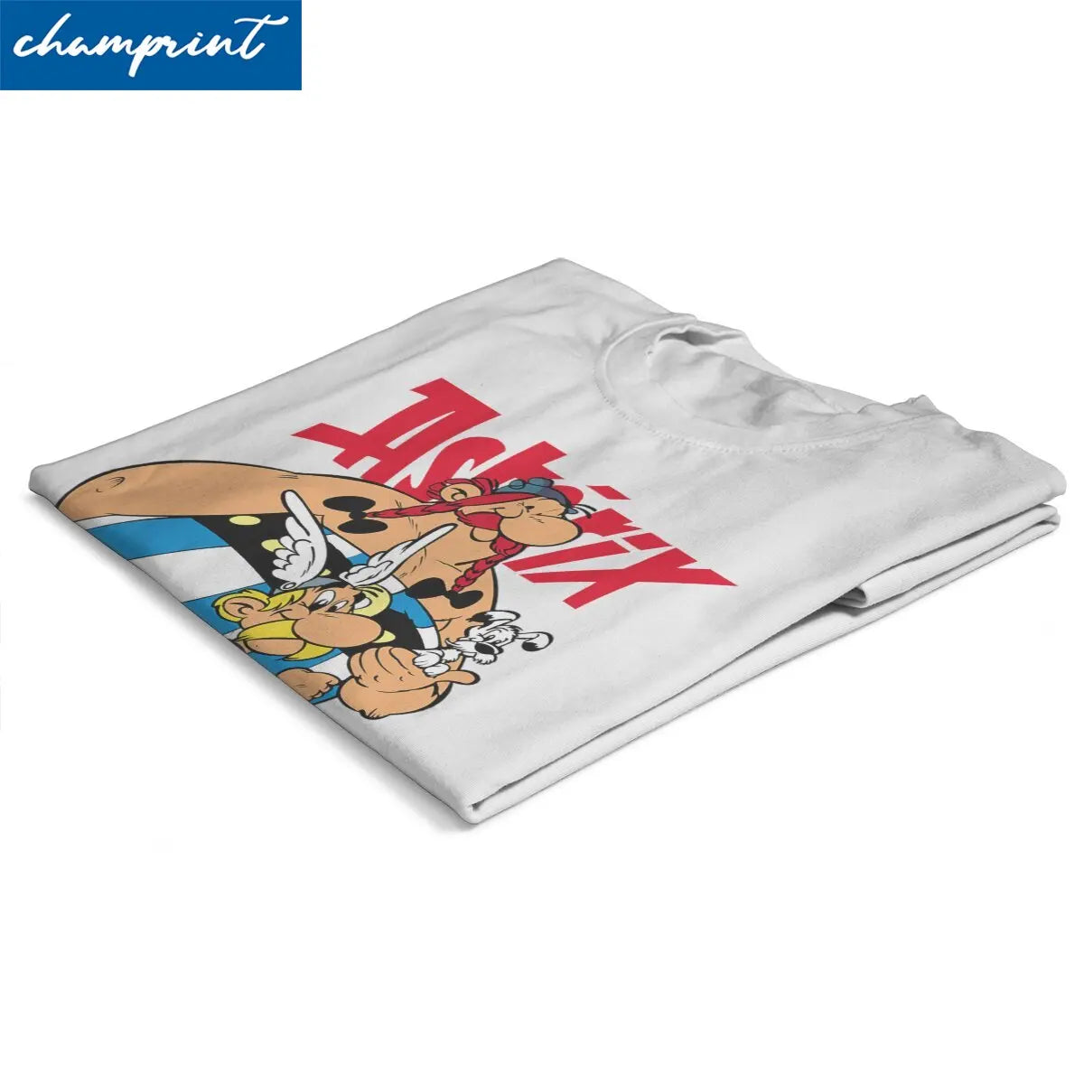 Asterix Obelix T-Shirts Men Cute Cartoon Funny Cotton Tees Crewneck Short Sleeve T Shirts Printed Clothes - reetell