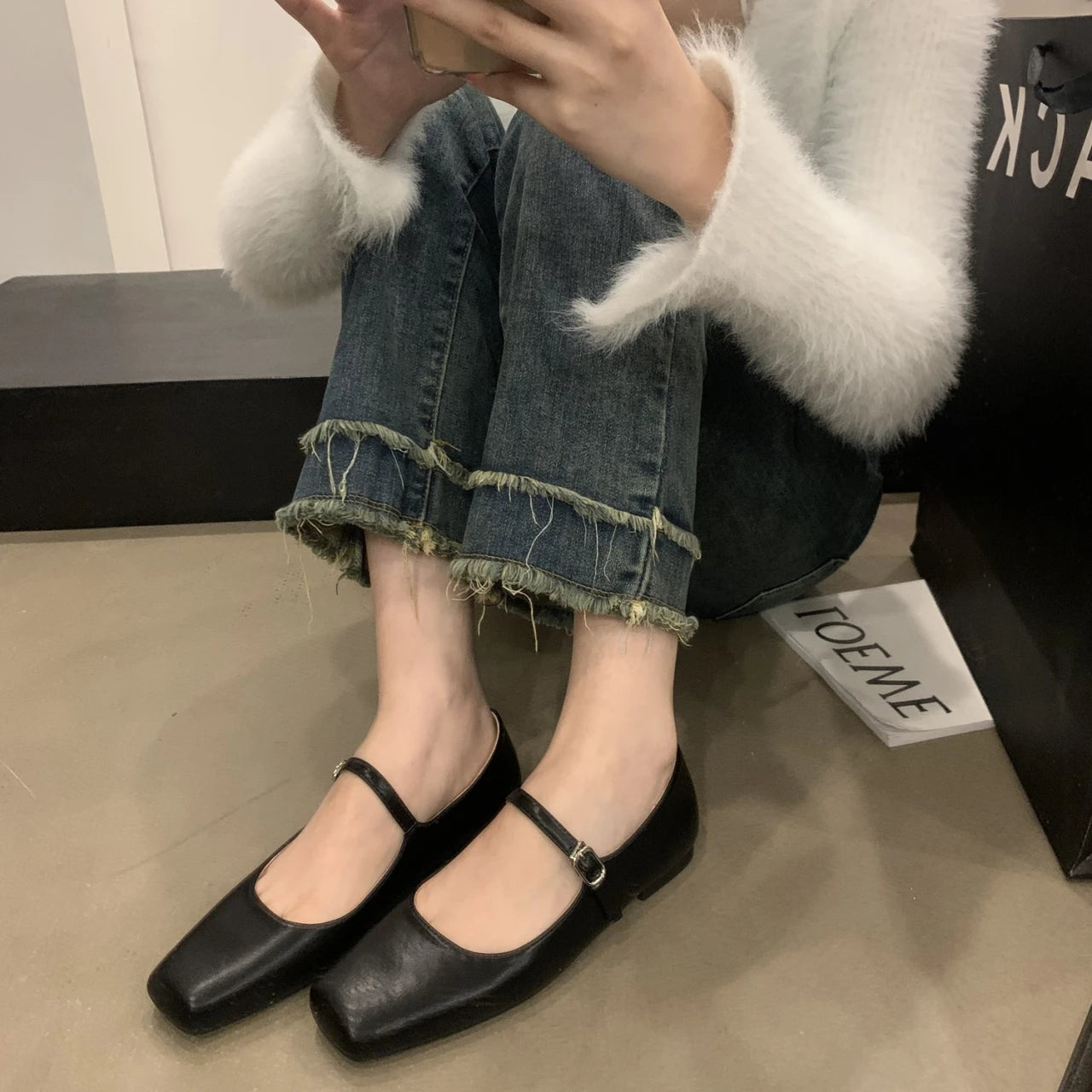 2024 Spring Single Shoes Fashion Shallow Slip On Women Flat Shoes Ladies Casual Outdoor Ballerina Shoe - reetell