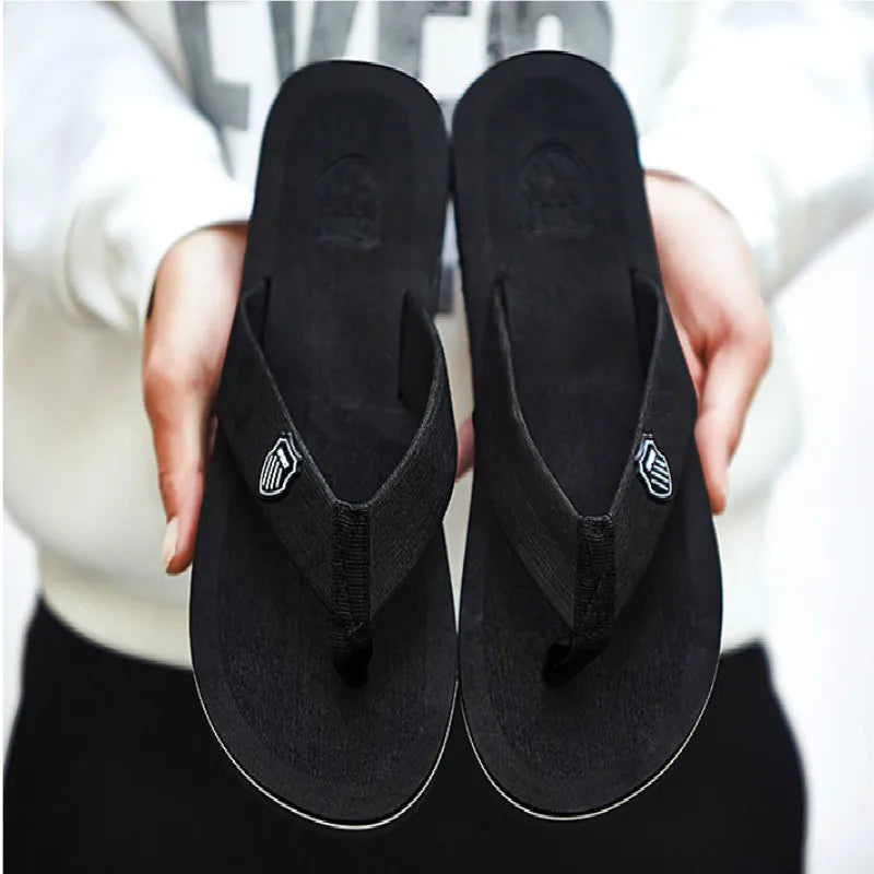 2024 New Shoes Men Summer Men Flip Flops High Quality Beach Sandals Anti-slip Zapatos Hombre Casual Shoes Man Slippers