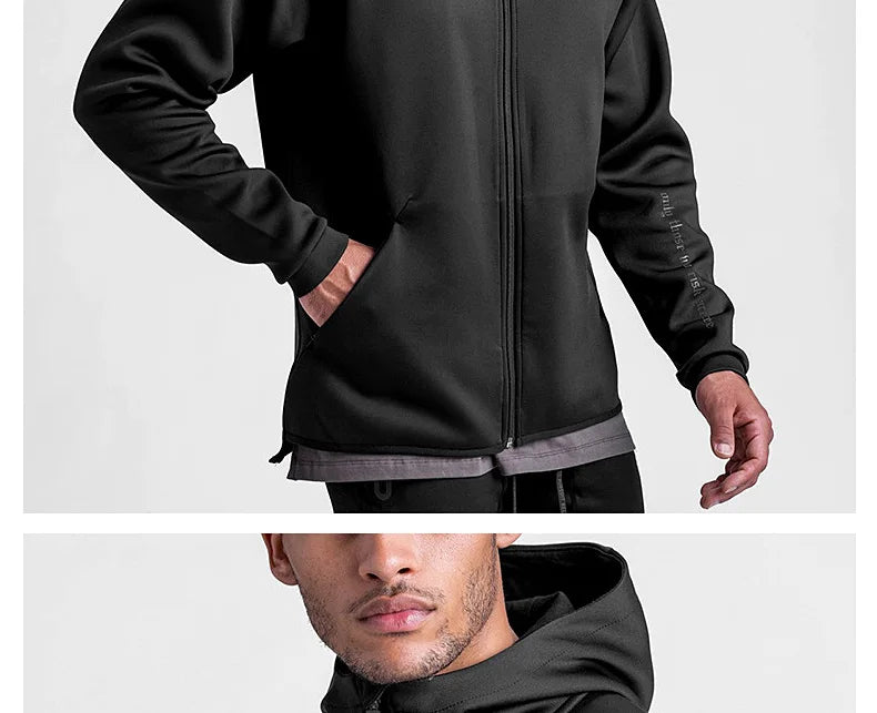 Gym Men's Hoodies Sweatshirts Hoodie Men Fitness Hooded Zipper Jacket  Hoody Man Casual Sweatshirt Sweatshirt For Male - reetell