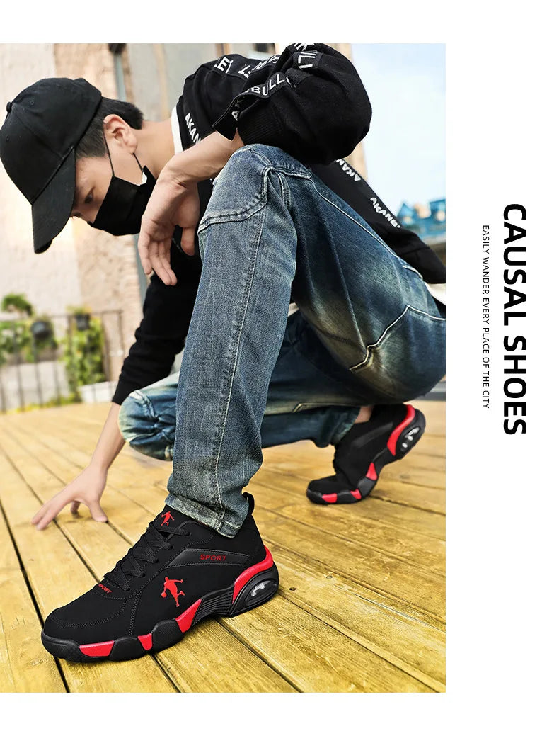 Men's Jogging Sneakers Running Shoes Outdoor Anti-skid Sports Fashion Men's Trainers  Athletic Walking Comfort Light Soft Spring