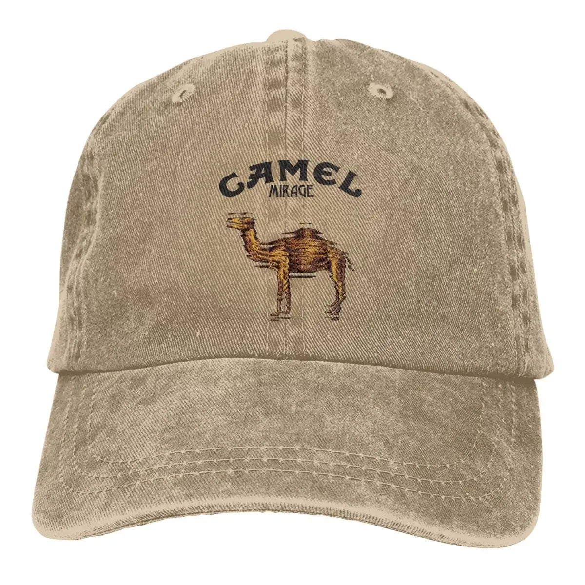 Camel Mirage Band Men Women Baseball Caps Distressed Washed Caps Hat Vintage Outdoor All Seasons Travel Adjustable Fit Sun Cap