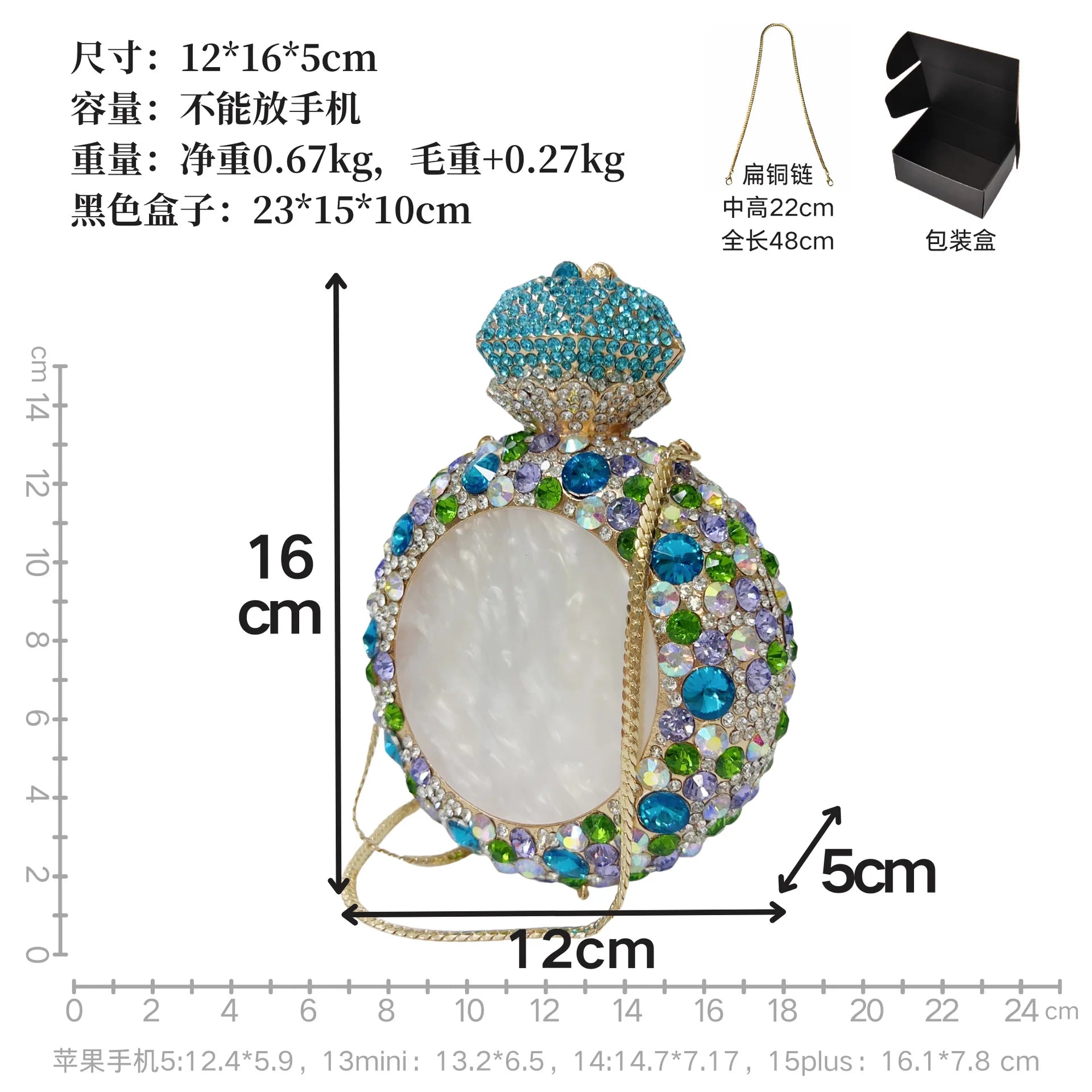 XIYUAN Women Gold/Silver Crystals Clutch Purse Stones Evening Bags Wedding Party Handbags Rhinestones Minaudierer Purses Bag