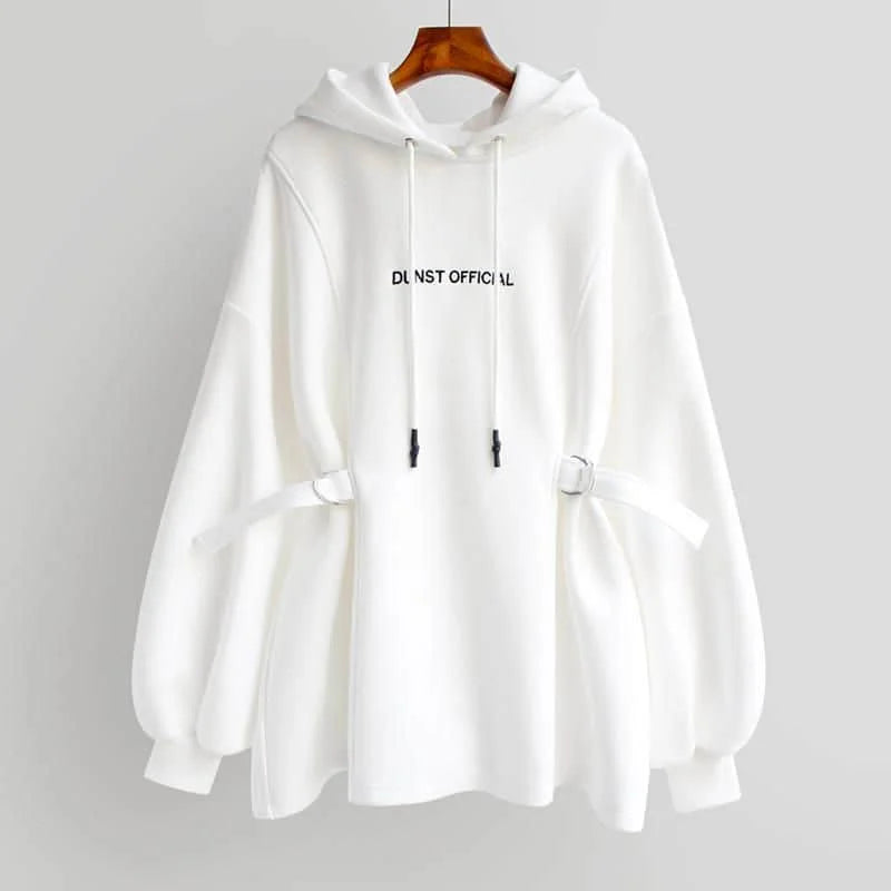 Womens Hoodie Fashion Mid-length Hooded Pullover Korean Style Loose Harajuku Hooded Jackets Summer Autumn 2024 Trendy Top Woman - reetell