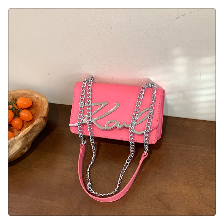 This Year's Popular Bags for Women New Fashion Letter Trend Shoulder Bag Ins Women's Crossbody Small Square Bag Наклонная Сумка - reetell