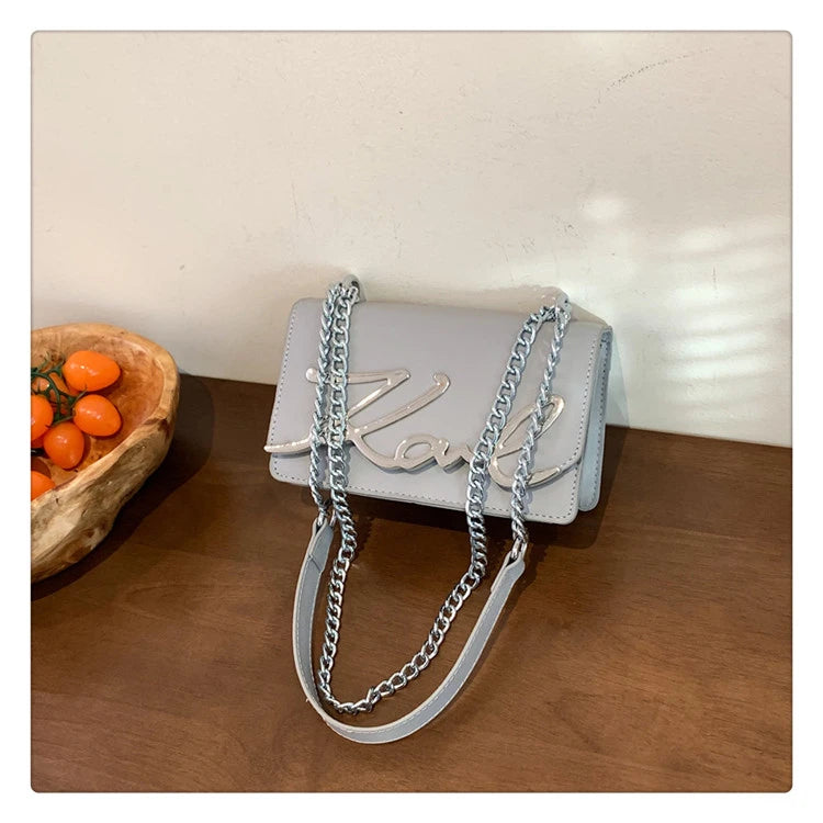 This Year's Popular Bags for Women New Fashion Letter Trend Shoulder Bag Ins Women's Crossbody Small Square Bag Наклонная Сумка - reetell