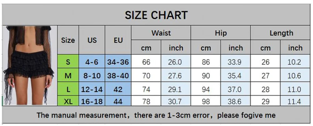 Y2k Coquette Black Boyshorts Tulle Lace Bloomer Shorts Women Ruffle Layered Pumpkin Short Skirt Fairycore Grunge Micro Bottoms - reetell