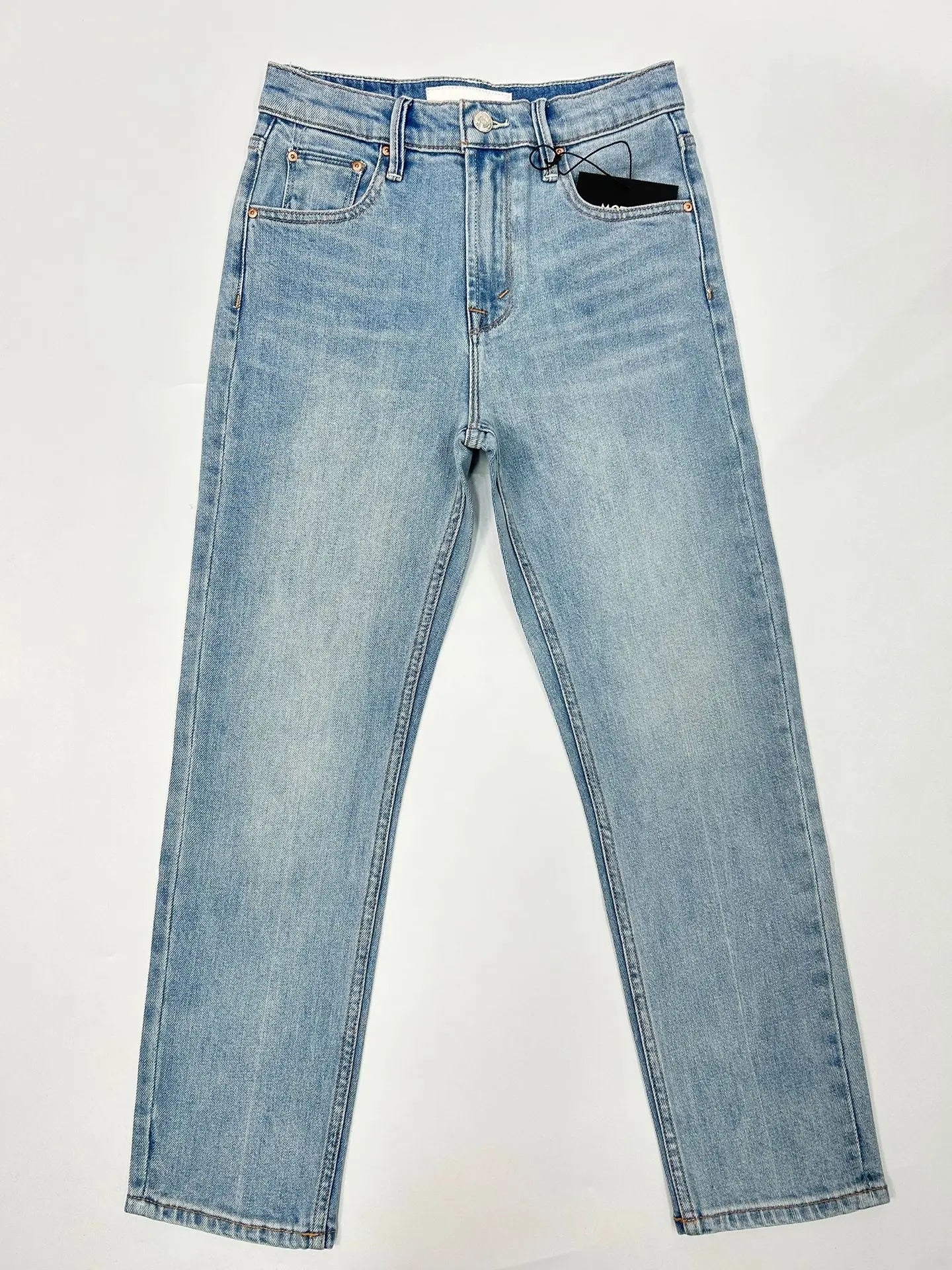 2023 new Women stretch slim jeans High waist casual lady straight denim pants - reetell