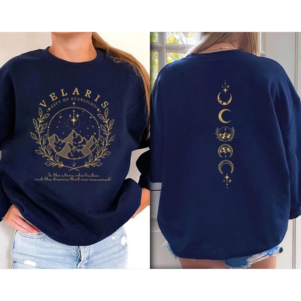 Velaris Sweatshirt Velaris City of Starlight Shirt The Night Court Shirts SJM Merch ACOTAR Hoodie Unisex Long Sleeve Sweatshirts - reetell