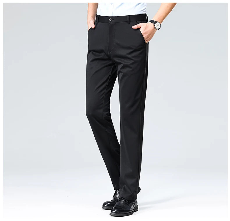 2024 Men Business Multi Color Large Size Pants Fashion Versatile Comfortable and Breathable Straight Leg High Grade Hombre Pants