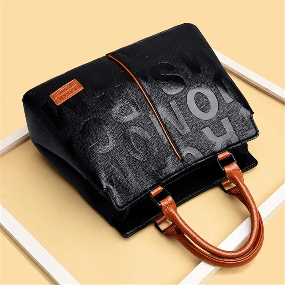 Designer Top-handle Bag Luxury Handbags Women Leather Bags Vintage Ladies Shoulder Crossbody Bags for Women 2024 Female Tote Bag