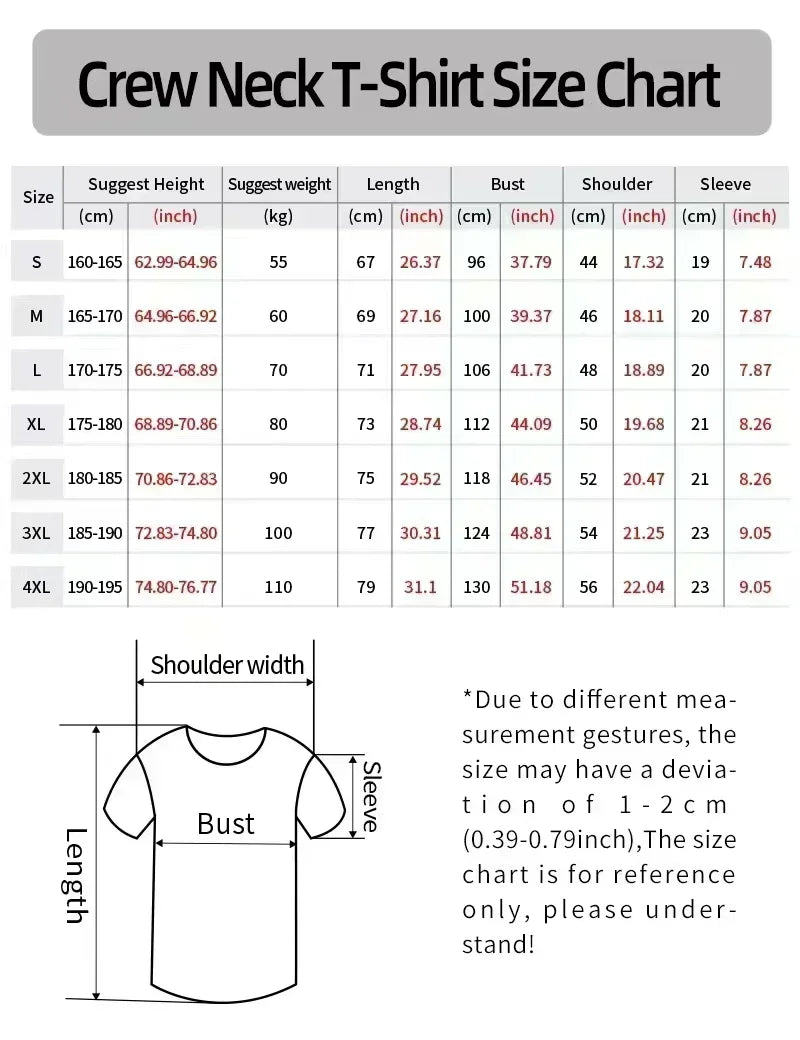 Kawaii Oversized Pattern Y2K New Retro Pure Cotton Print Plus Size Round Neck Loose T-shirt Women's Street Couple Clothing - reetell