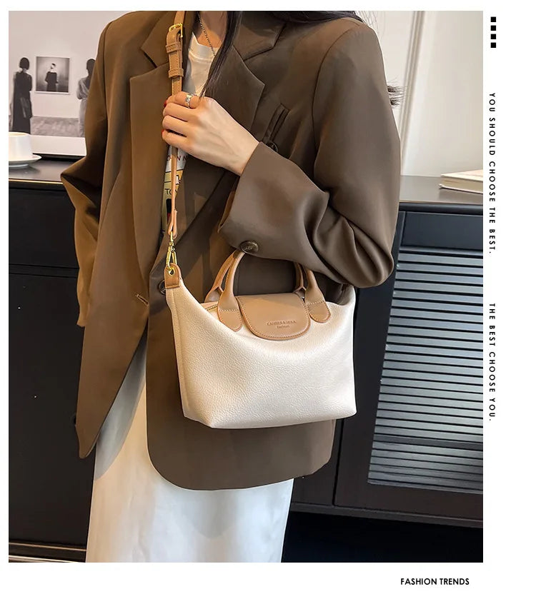 CGCBAG Vintage Luxury Designer Handbags For Women High Quality PU Leather Female Small Bags Simple Fashion Crossbody Bags