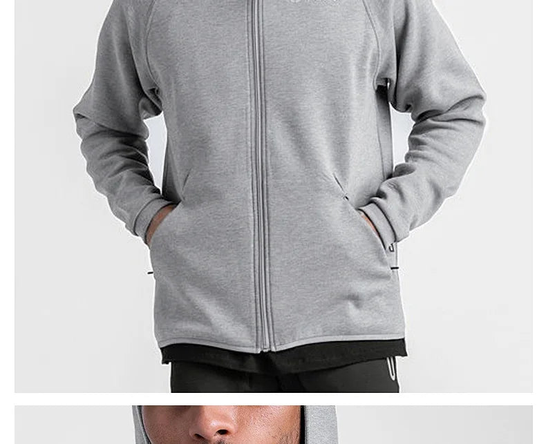 Gym Men's Hoodies Sweatshirts Hoodie Men Fitness Hooded Zipper Jacket  Hoody Man Casual Sweatshirt Sweatshirt For Male - reetell