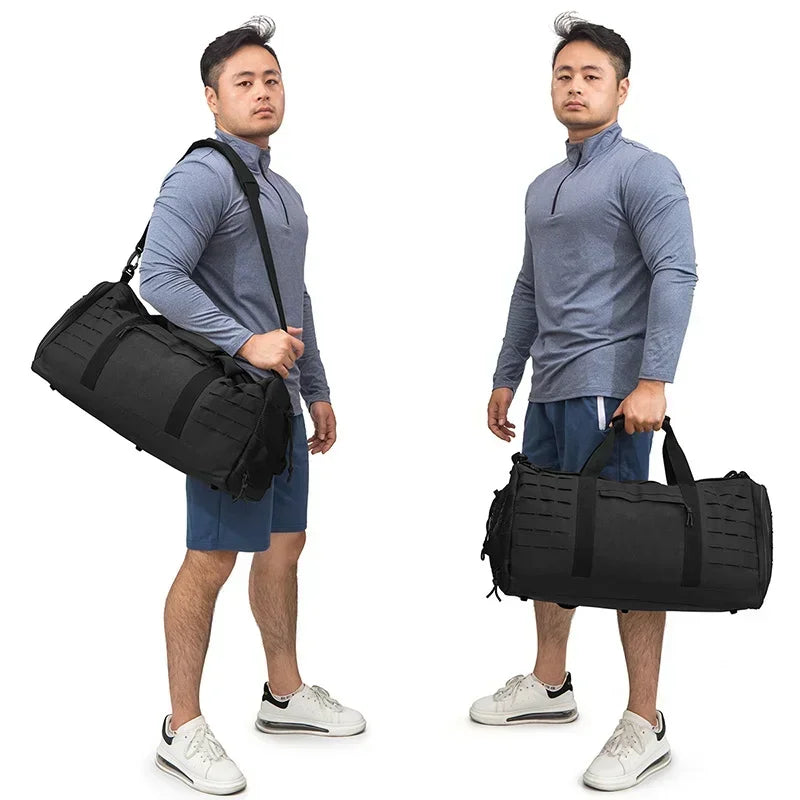 40L Sport Gym Bag Tactical Travel Duffle Bags For Men Fitness Duffle pack Training With Shoe Basketball Weekender Bag