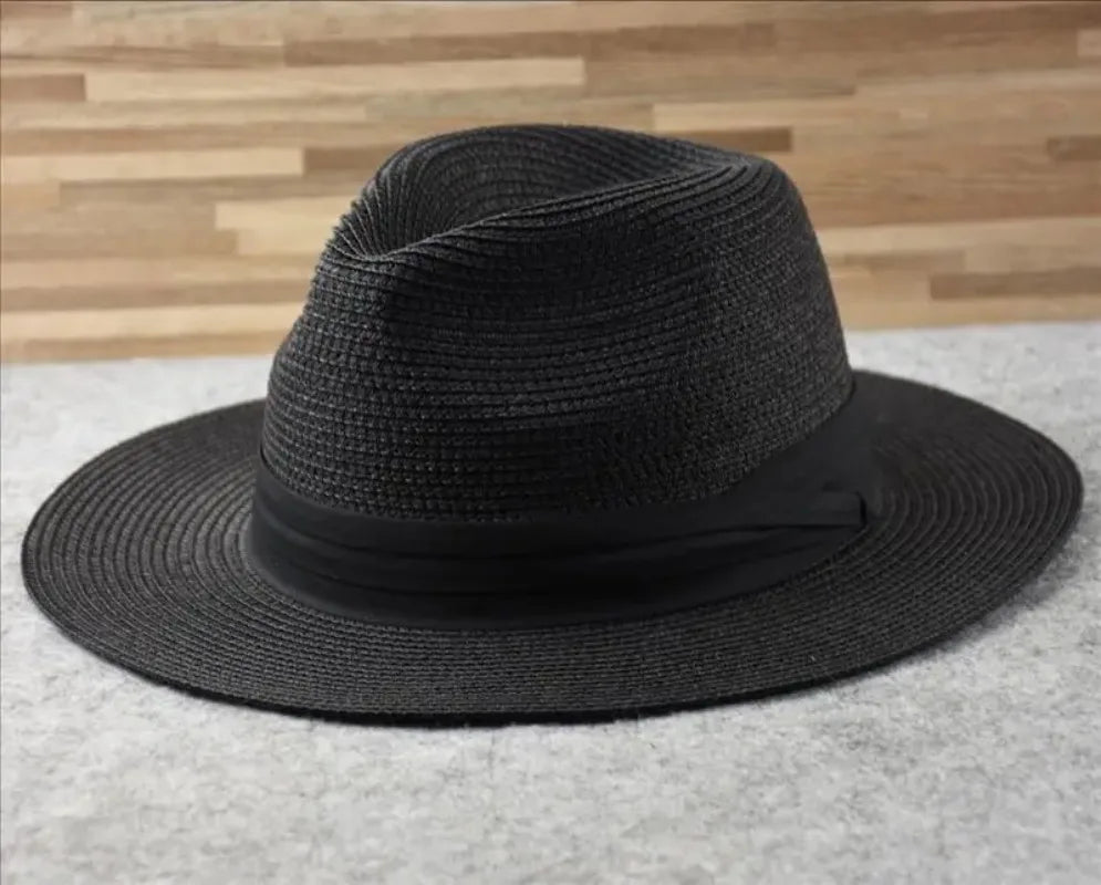 Large Size XL61-64cm Panama Hats Men Women Beach Wide Brim Straw Hat Lady Summer Sun Hats Plus Size Fedora Hat 55-57cm 58-60cm