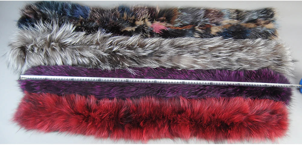 2024 New Women Winter Warm Natural Fox Fur Scarf Ring Knit Real Fox Fur Lady Fashion Neckerchief Scarves Women Real Fur Bandana - reetell