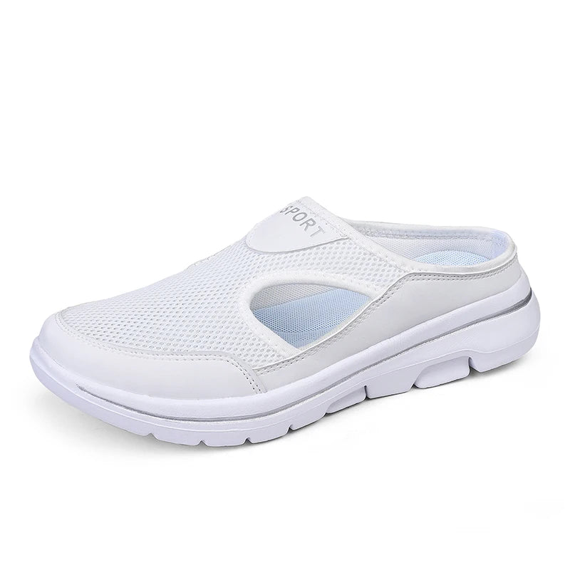 Women Walking Men Fitness Mesh Slip-On Light Loafers Summer Sports Shoes Outdoor Flats Breathable Running Sneakers Size 35-48