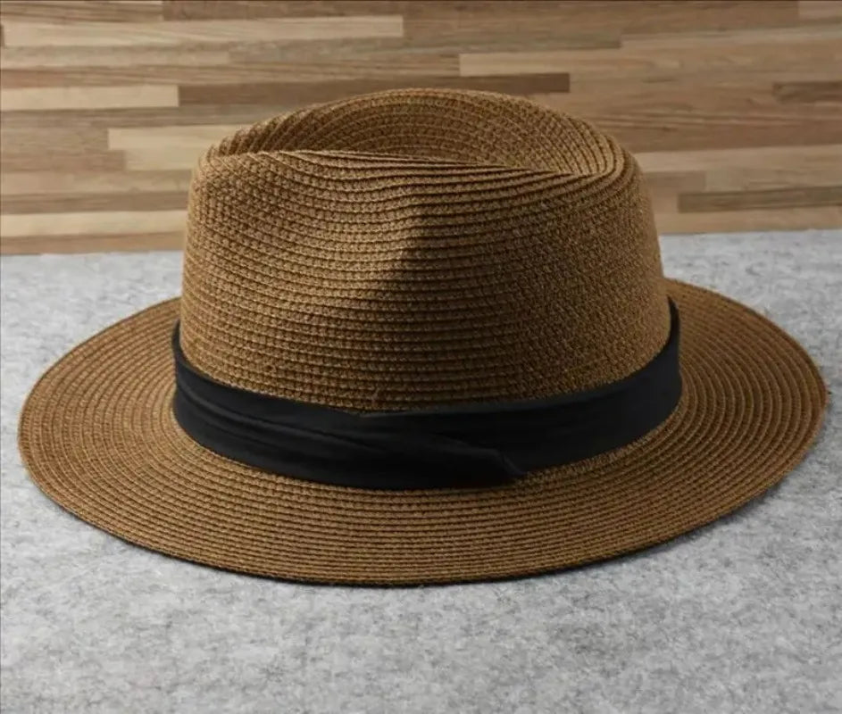 Large Size XL61-64cm Panama Hats Men Women Beach Wide Brim Straw Hat Lady Summer Sun Hats Plus Size Fedora Hat 55-57cm 58-60cm