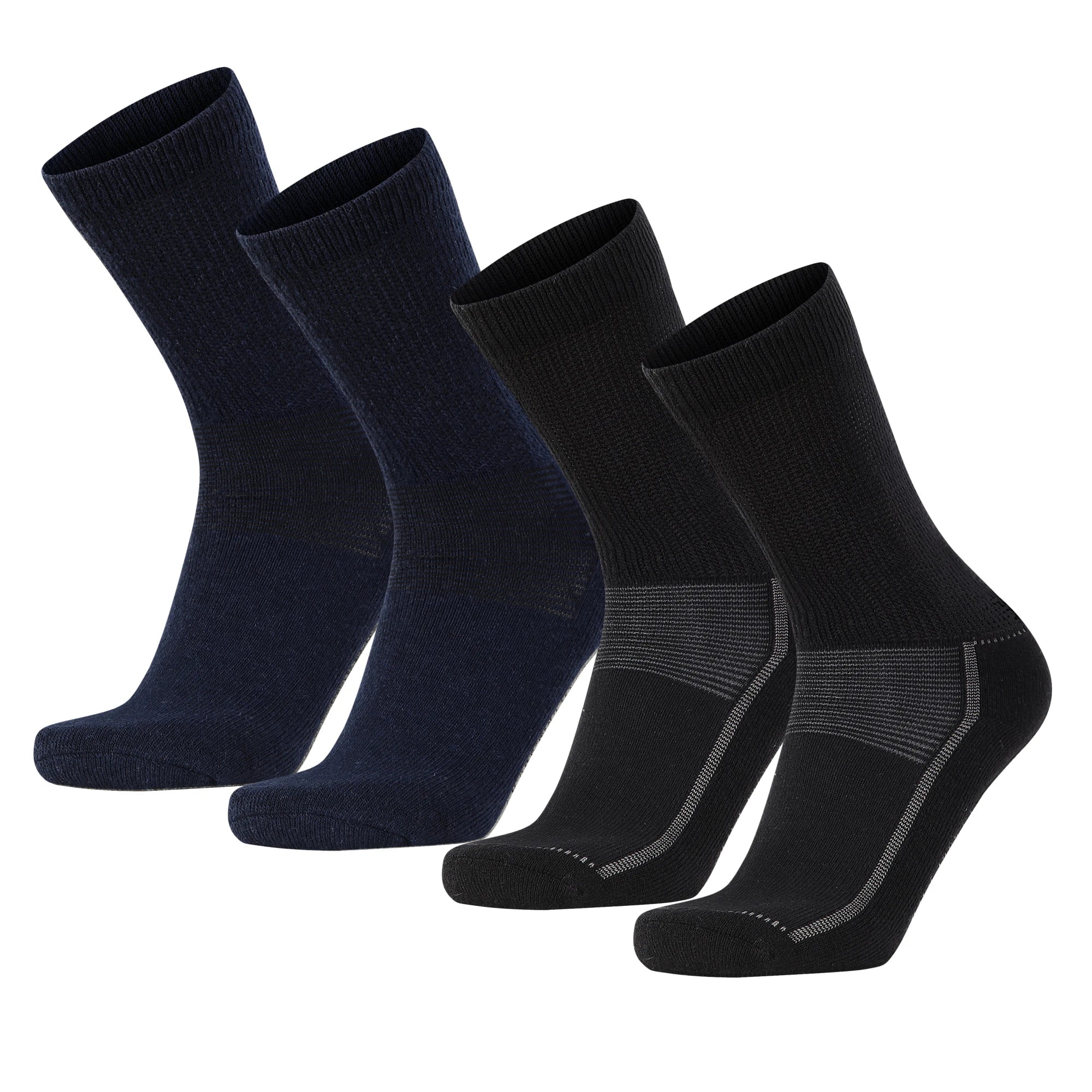 Merino Wool Hiking Socks Men Women Winter Thermal Socks Moisture Wicking Cushioned Crew Socks for Skiing Traveling Boot Socks