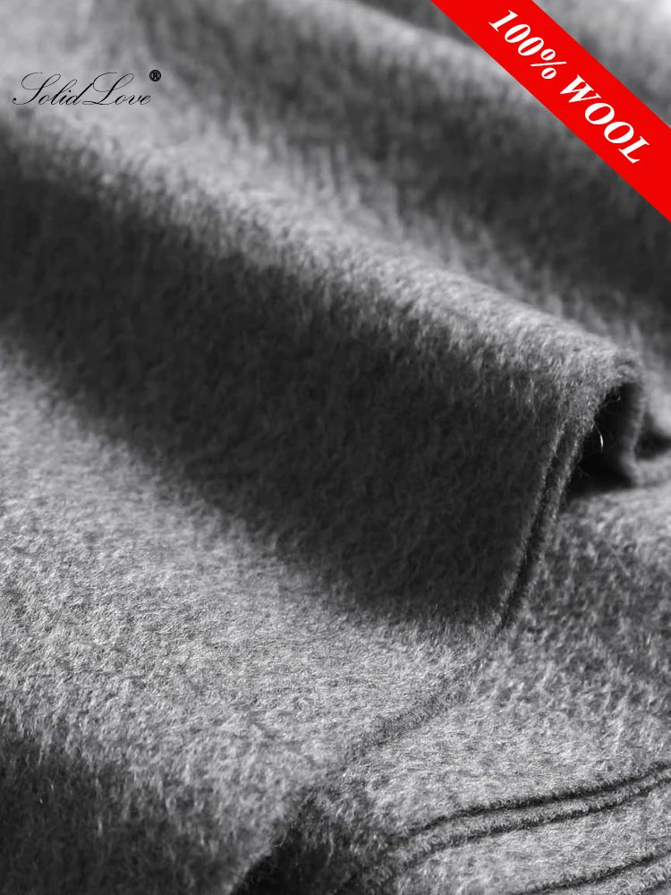 100% Wool Scarf Women Thickening Cashmere Winter Scars Shawls Fashion  Female Pashmina Scarves Oversized Keep Warm Warps 300g - reetell