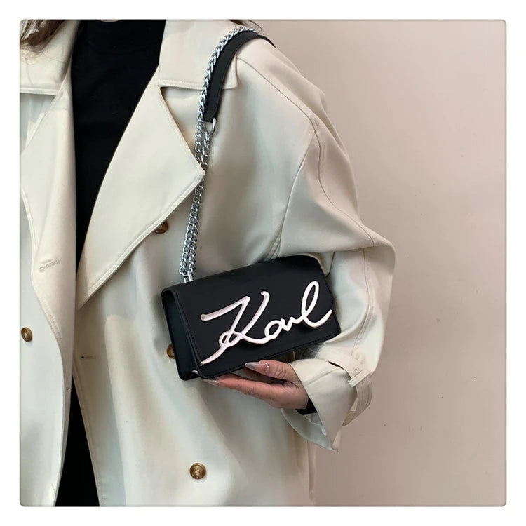 This Year's Popular Bags for Women New Fashion Letter Trend Shoulder Bag Ins Women's Crossbody Small Square Bag Наклонная Сумка - reetell