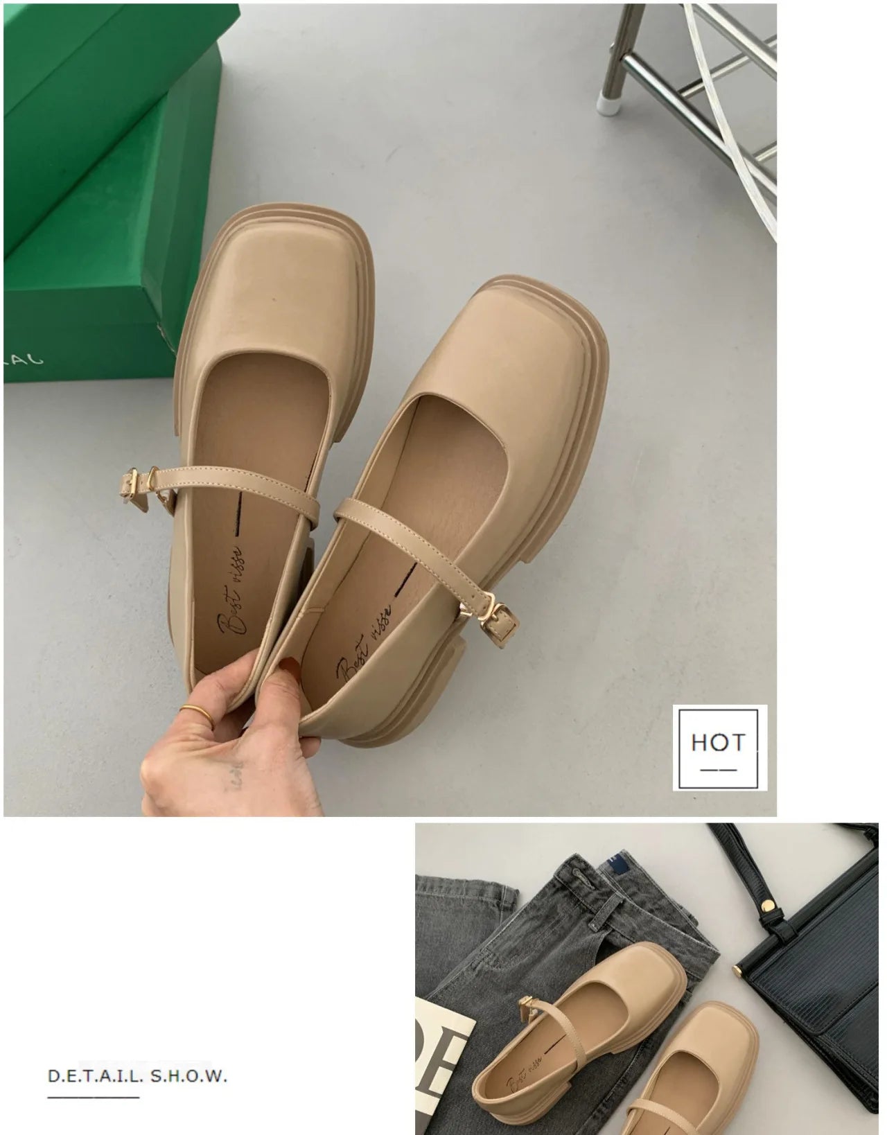 Soft Soles Women Shoe Comfortable Japanese Thick Soled Leather Shoes Women Spring Autumn New 2024 British Style Shoes for Women - reetell