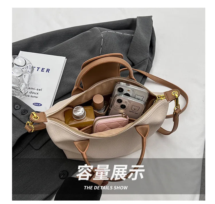 CGCBAG Vintage Luxury Designer Handbags For Women High Quality PU Leather Female Small Bags Simple Fashion Crossbody Bags