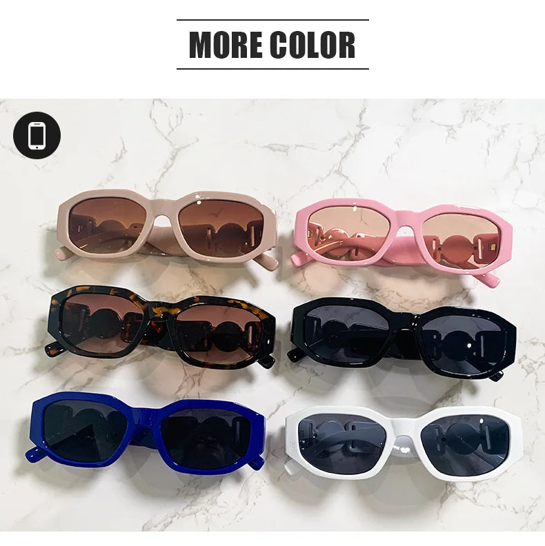 Small Rectangle Sunglasses Men Women Square Sun Glasses Travel Shades Vintage Retro UV400 Lunette Soleil Femme Gafas De Sol - reetell