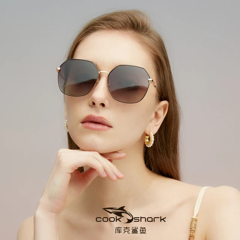 Cook Shark 2023 New Polarized sunglasses for Women Anti UV Fashion Sunglasses for Women - reetell