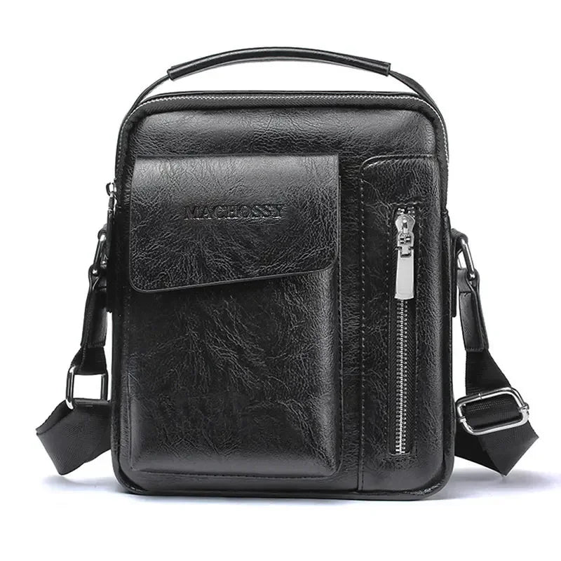 Casual Men Shoulder Bag Vintage Crossbody Bags Male Bag PU Leather Handbag Capacity Men Messenger Bags Tote Bag