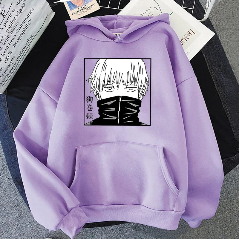 Anime Inumaki Toge Printed Hoodies Men/Women Sweatshirts Casual Hoodie Personality Pullover - reetell