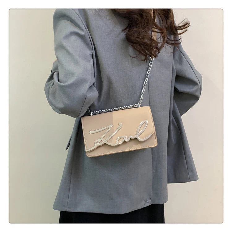 This Year's Popular Bags for Women New Fashion Letter Trend Shoulder Bag Ins Women's Crossbody Small Square Bag Наклонная Сумка - reetell