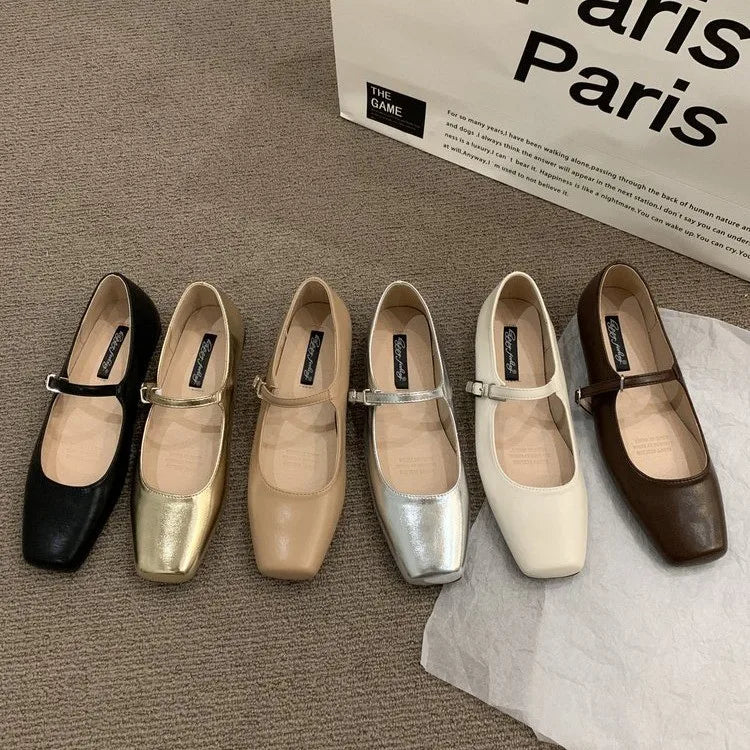 2024 Spring Single Shoes Fashion Shallow Slip On Women Flat Shoes Ladies Casual Outdoor Ballerina Shoe - reetell