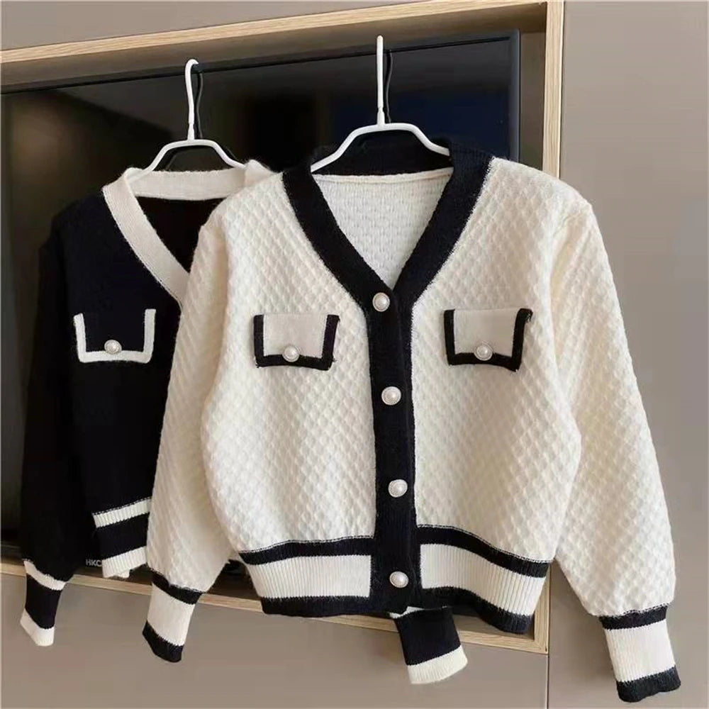 Autumn jacket  women new style small fragrant Western style anti-aging sweater cardigan - reetell